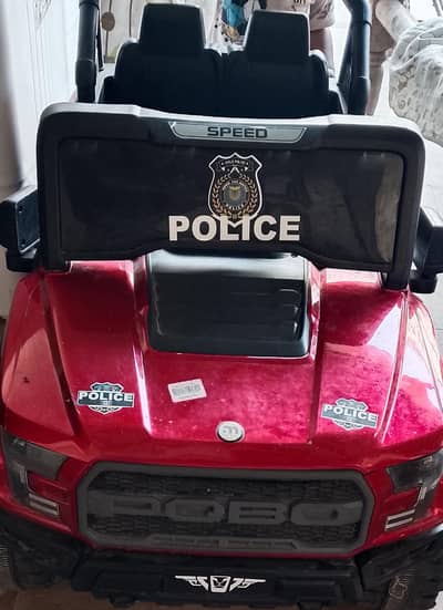 Police Jeep for 2-kids