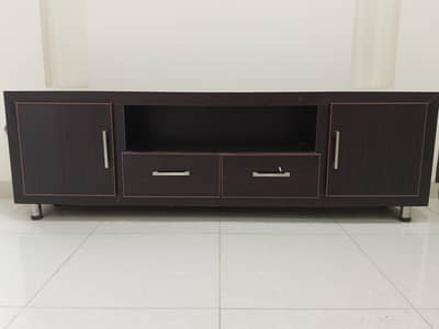 Stylish wooden TV trolley/ TV cabinet with storage & drawers - New