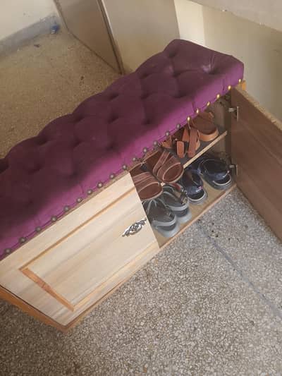 Cushioned Shoe Bench rack