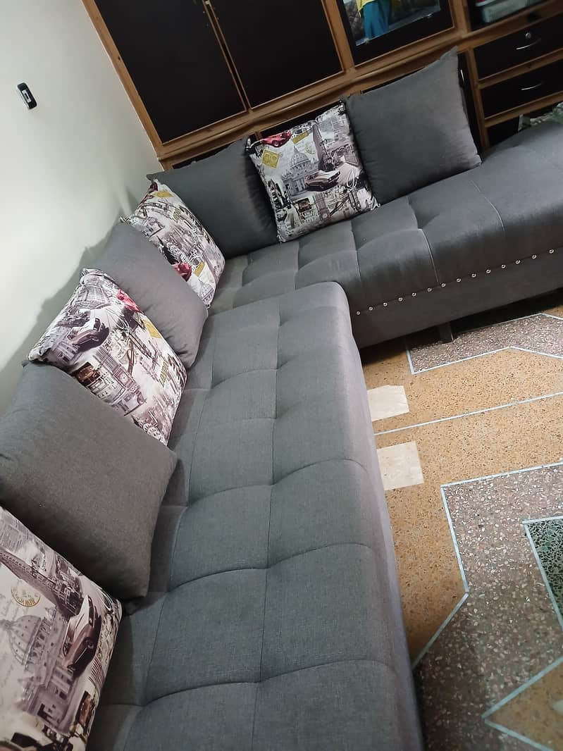 L shape sofa set 3