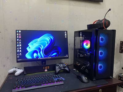 Gaming PC Setup i5 4th Gen + RX 580 8GB | 16GB RAM | 144Hz