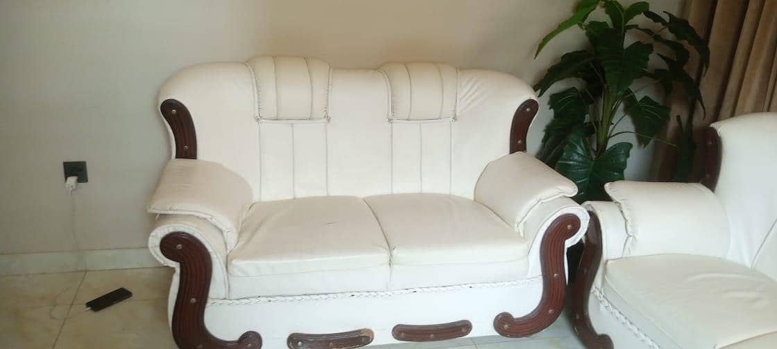 off white leather sofa set 1