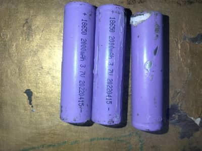 3 18650 cell 2000mah