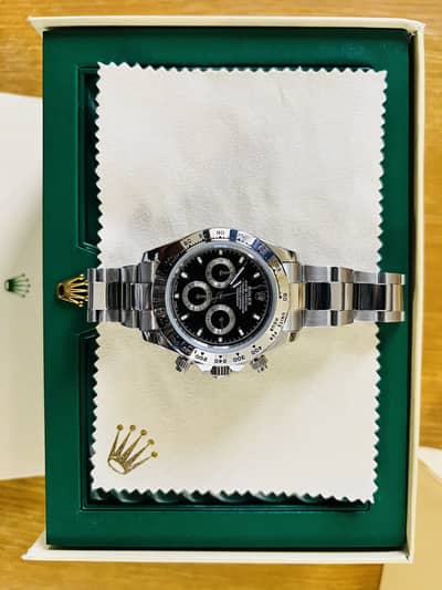 ROLEX DAYTONA — BLACK DIAL AUTOMATIC CHRONOGRAPH | Sobi’s watches