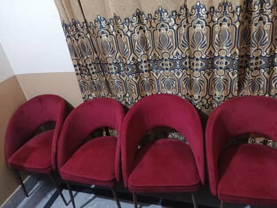 4 chairs sale 7500 one chair ki price