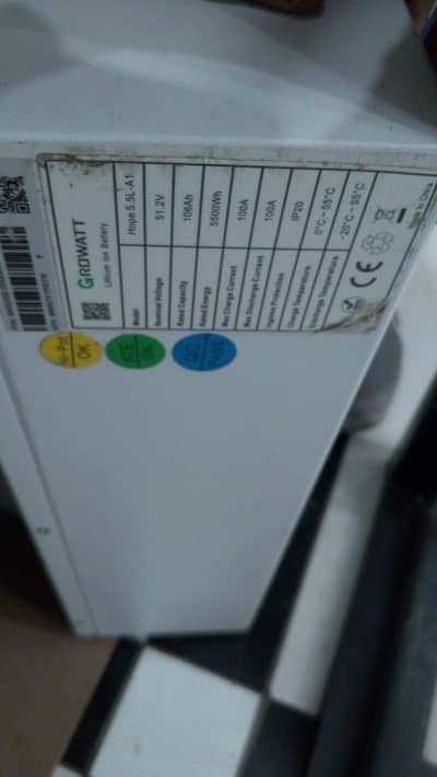 Growatt 5kva ,51.3v,100a