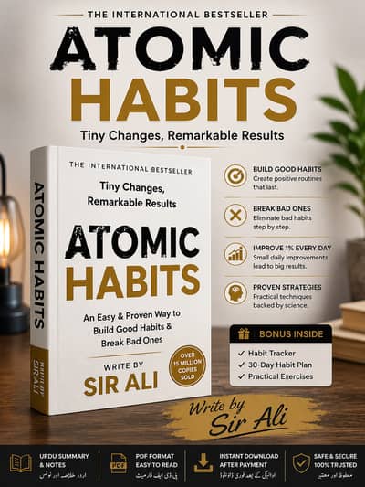 Atomic Habits Urdu Summary & Notes PDF – By Sir Ali