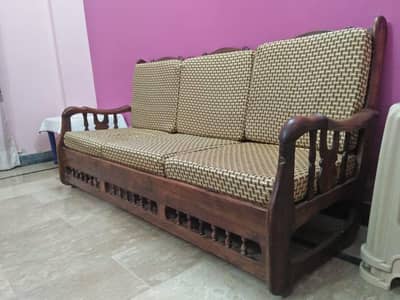 5 Seater Wooden Sofa Set with Molti Foam Seats