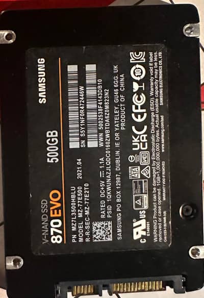 Samsung 500GB SSD