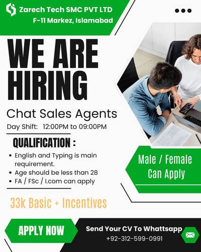 Day Time Call Center Job Available For Male & Female in Islamabad
