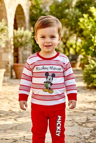 boys cotton jersey 2pcs suit