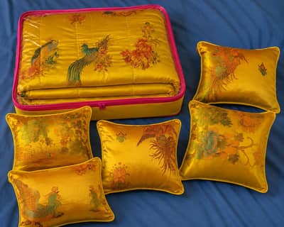 quilt with cushion