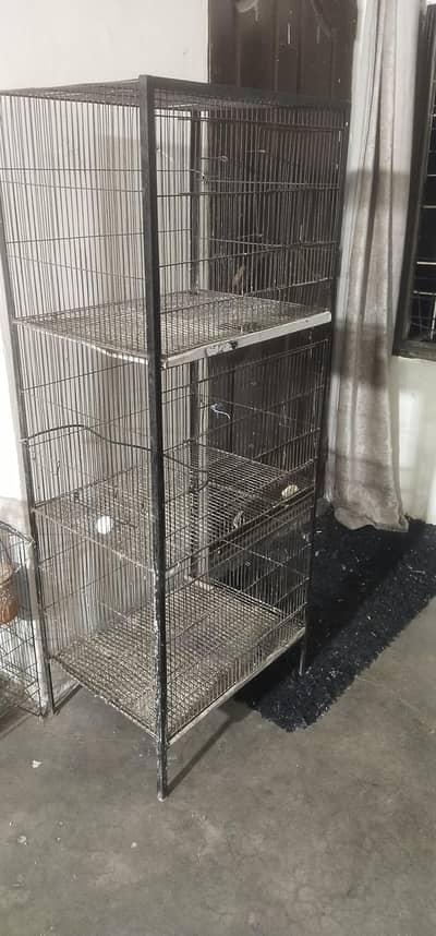 3 portion iron cage all okay heavy duty cage urgent sale