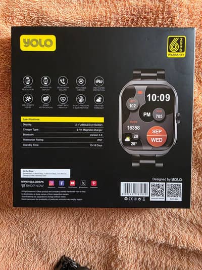 YOLO Smartwatch - 2.1" AMOLED | Bluetooth Calling
