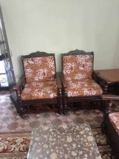 5 seater Sofas and 3 Tables For Sale