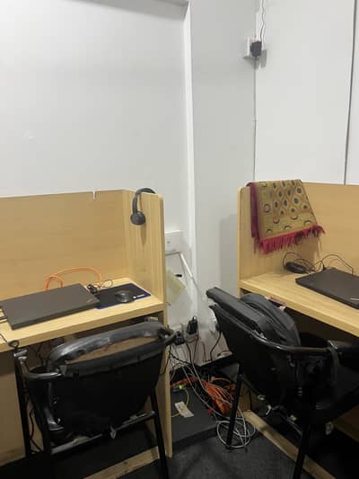 Cubicles + Conference table