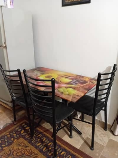 Iron dining table