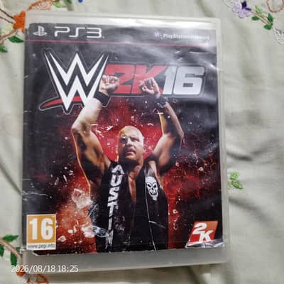 2 cidies for PS3 slim wwe 2k16 and castlevinia one CD price 4000