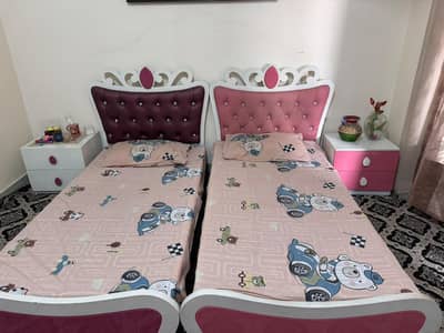 Single Kids Bed Pair with Mattress