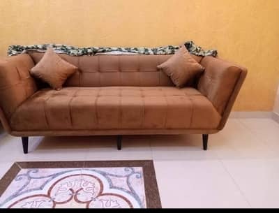 Brown 5 seater sofa set