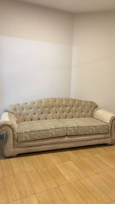 Beige color sofa set