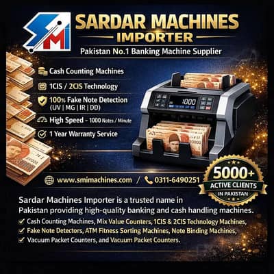 cash mix value note packet fake money note counting fake detection PKR