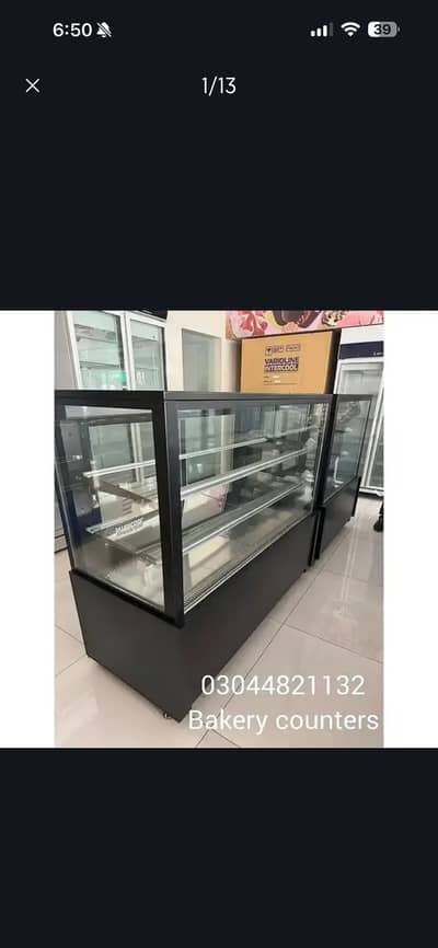 Bakery Counter | Glass Display Showcase for Bakery & Sweets