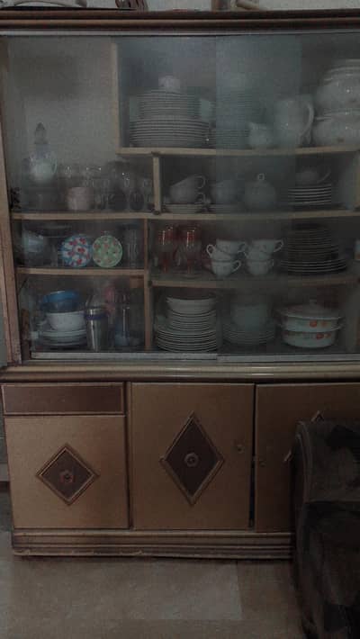 wooden showcase