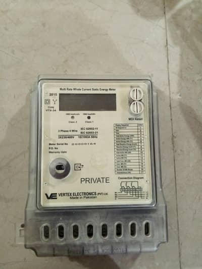 3 Phase Electric Meter