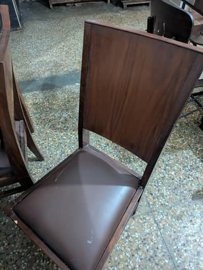 Wooden Table with two chairs