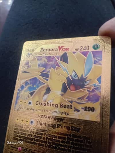 Zeraora VSTAR Gold Pokémon Card – Fan Art / Custom Card