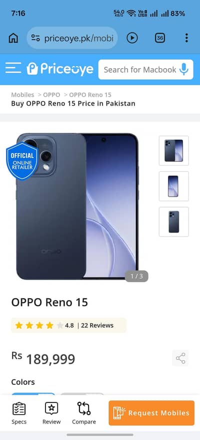 OPPO Reno 15 12/256