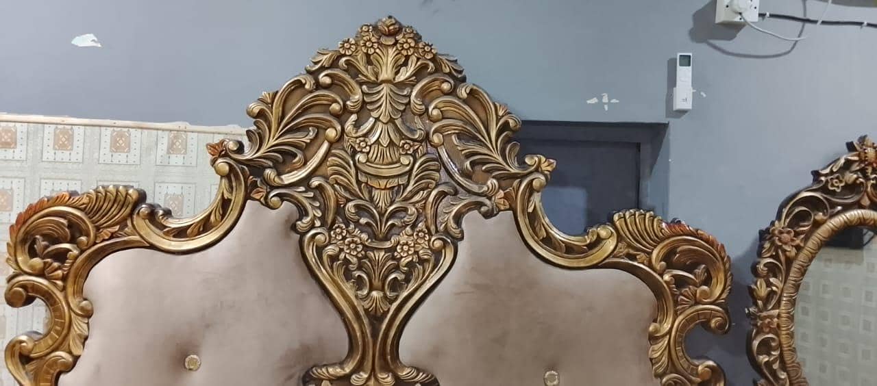 Bed + Dressing Table + Side Tables — Good Condition 0