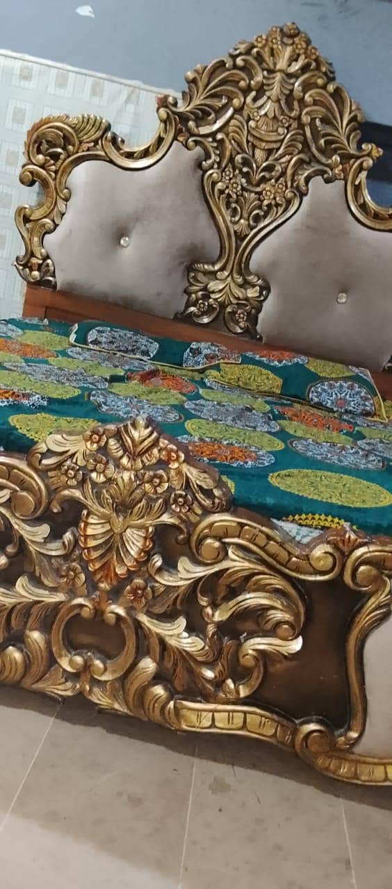 Bed + Dressing Table + Side Tables — Good Condition 6