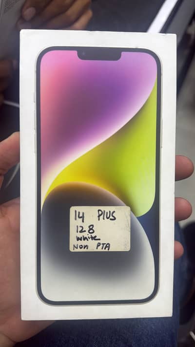 IPHONE 14 PLUS 128 GB UK NON PTA BOX PACK WHITE