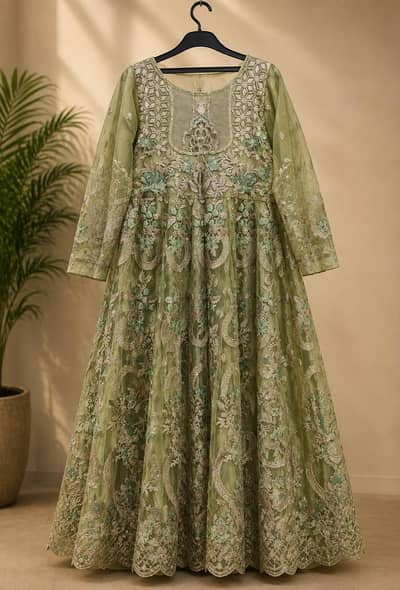 Premium Brand Organza Maxi 1 Piece – Full Size