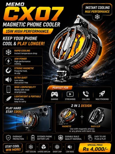  MEMO CX07 MAGNETIC PHONE COOLER — 15W