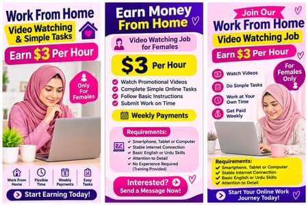 Work From Home – Video Watching & Simple Tasks – Earn $3/Hour