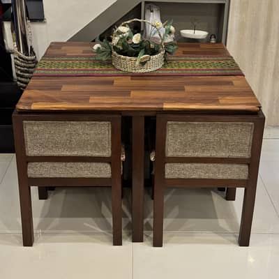 4 Stealer Wooden Stylish Dining Table