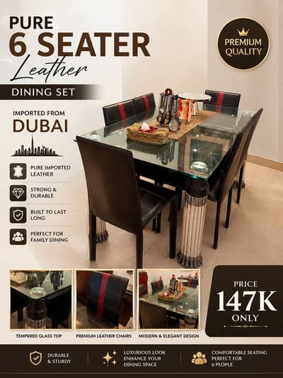 Dining table set (from Dubai ) almost new