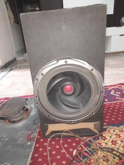 12 inch woofer with 2 speakers