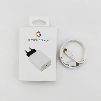 Original Google 30W USB-C Fast Charger + Cable Box Pack
