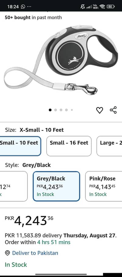 Original Flexi New Comfort Retractable Leash (Made in Germany)"
