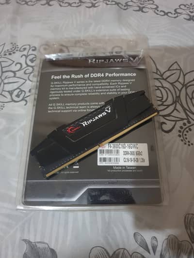 Gskill Ripjaws V DDR-4 Ram 8gb x 1 3600mhz