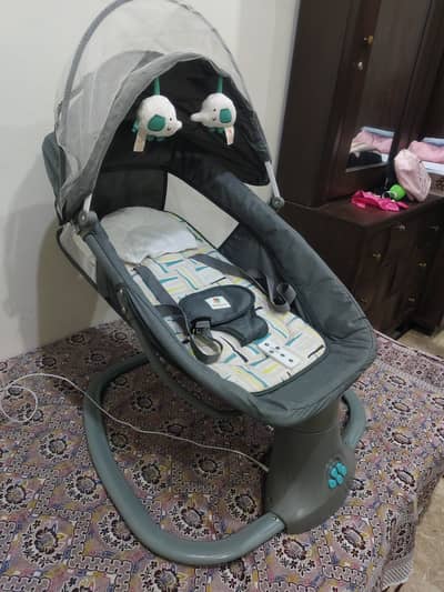 Electric Remote Controlled Bluetooth Swing for Baby.