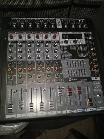 K-Audio PMX6000 6 Channel Mixer – Brand New