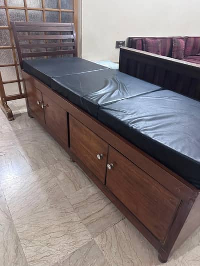 Multipurpose Wooden Storage Bench