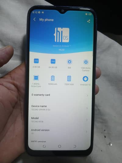 Tecno spark 6 go 4/64