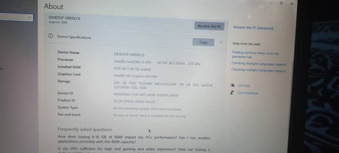 dell core i3 1st generation