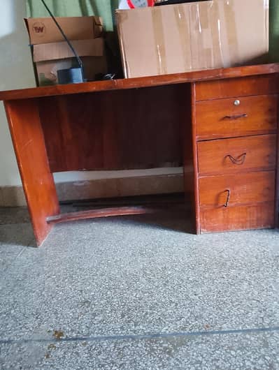 wooden and plastic tables